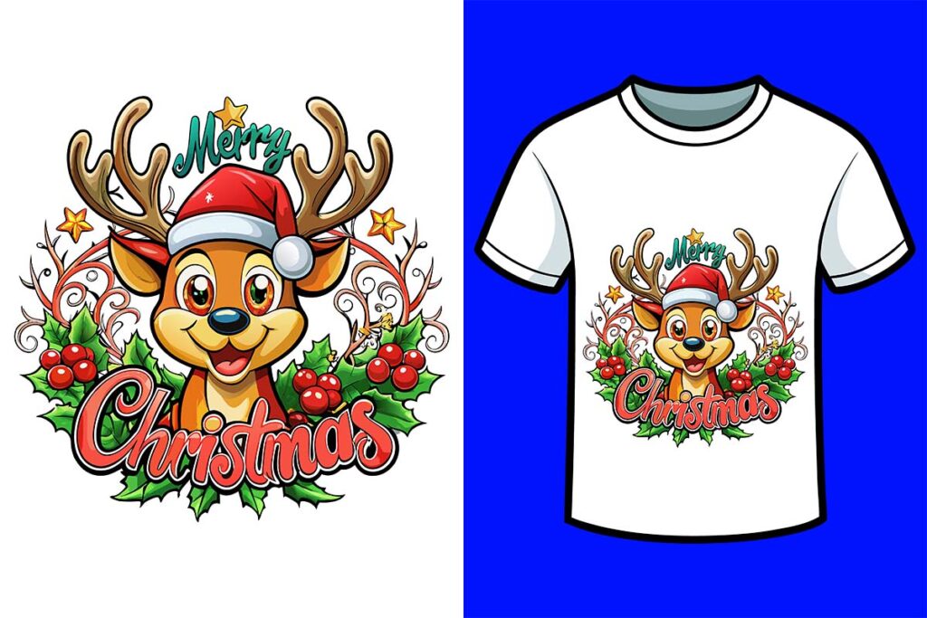 Easy Holiday Outfits with Christmas Transfers