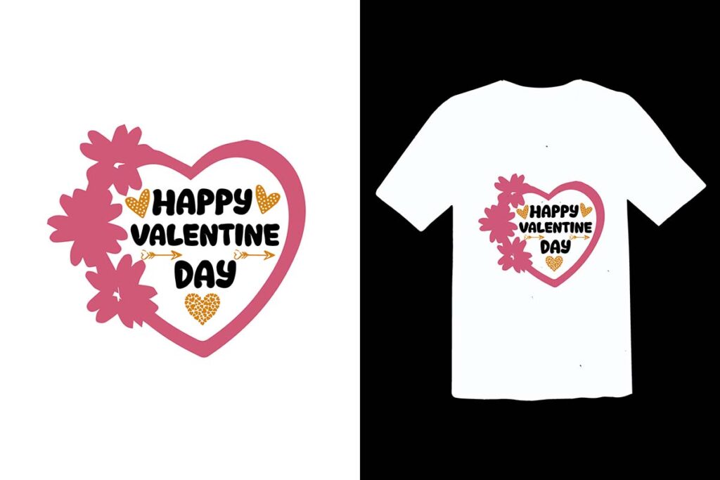 Custom Love-Themed Clothing with Valentines Day Transfers